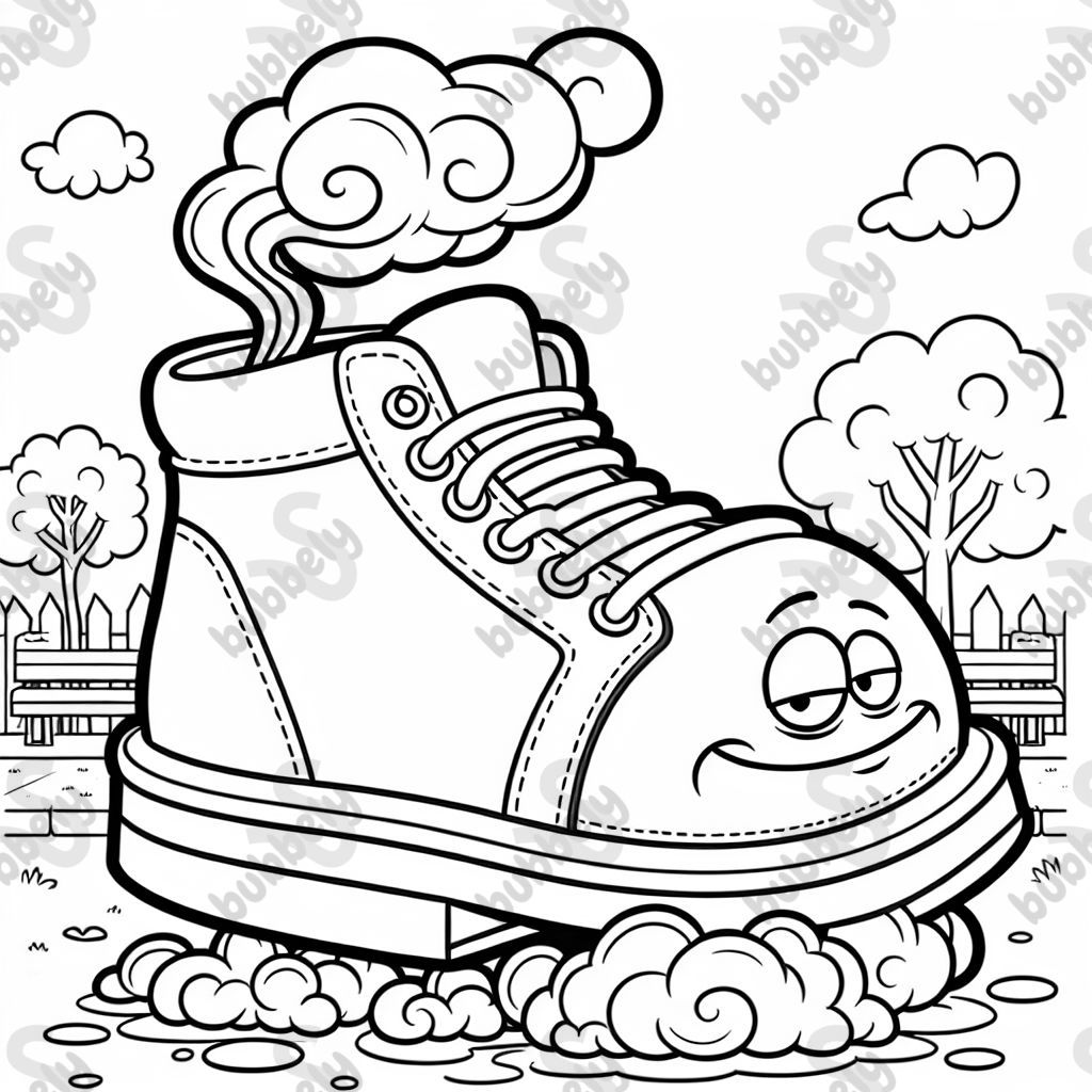 Eine stinkender Schuh