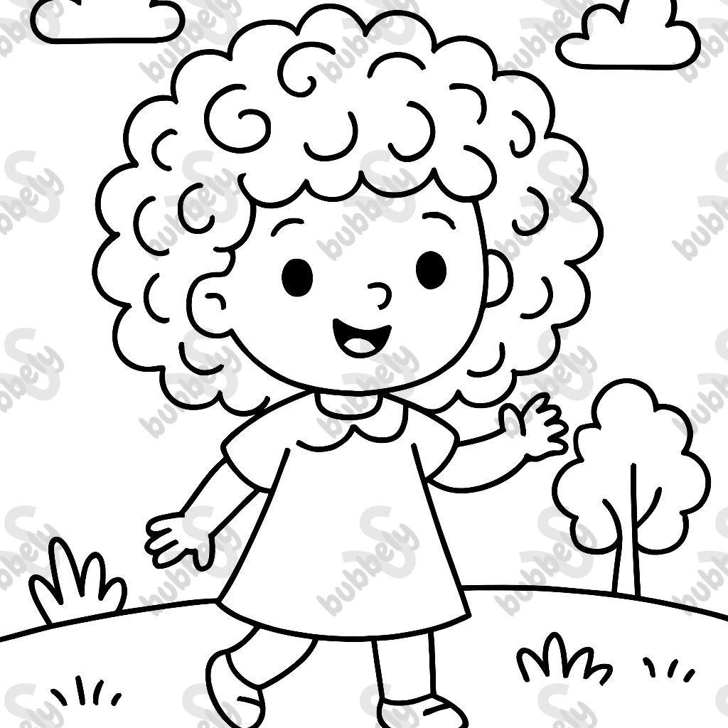 petite fille aux cheveux bouclés petite fille aux cheveux bouclés