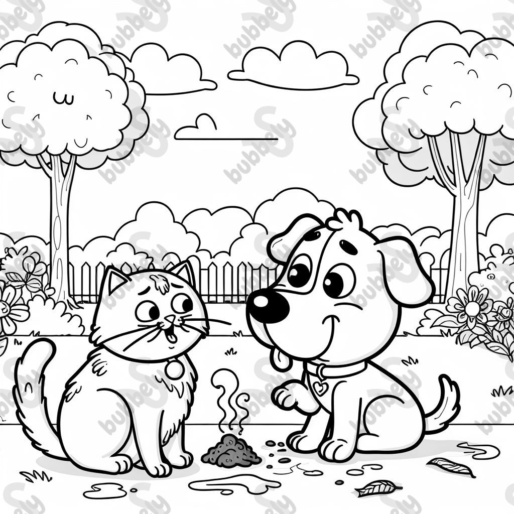 Smelly dog and dirty cat