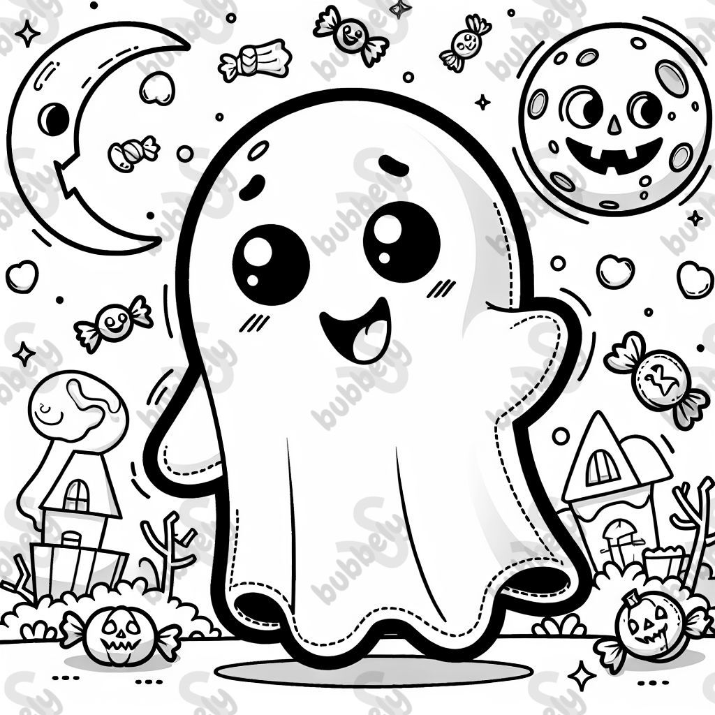 Halloween themed ghost