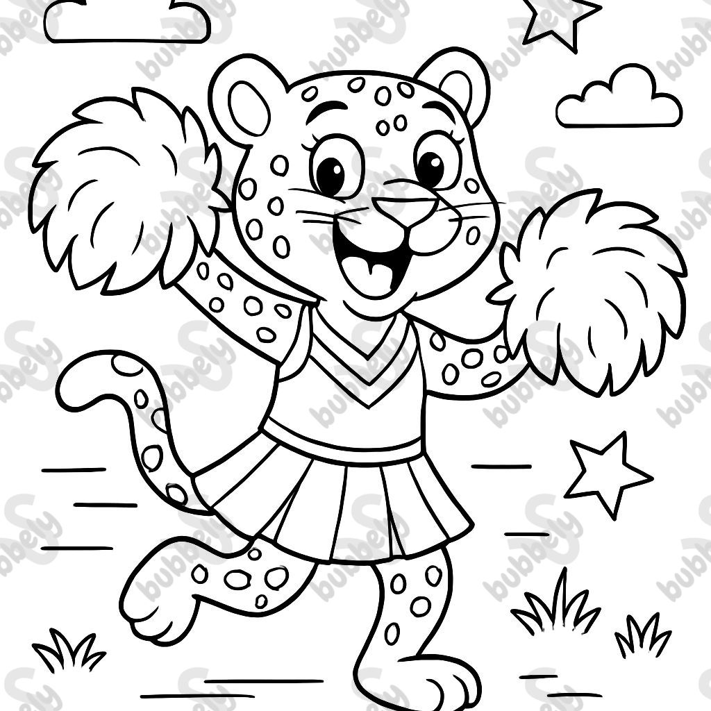 Une pom-pom girl jaguar