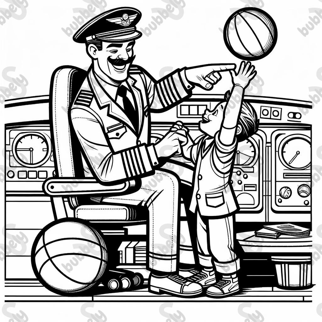 Airline pilot that gets tickled by a basketball player