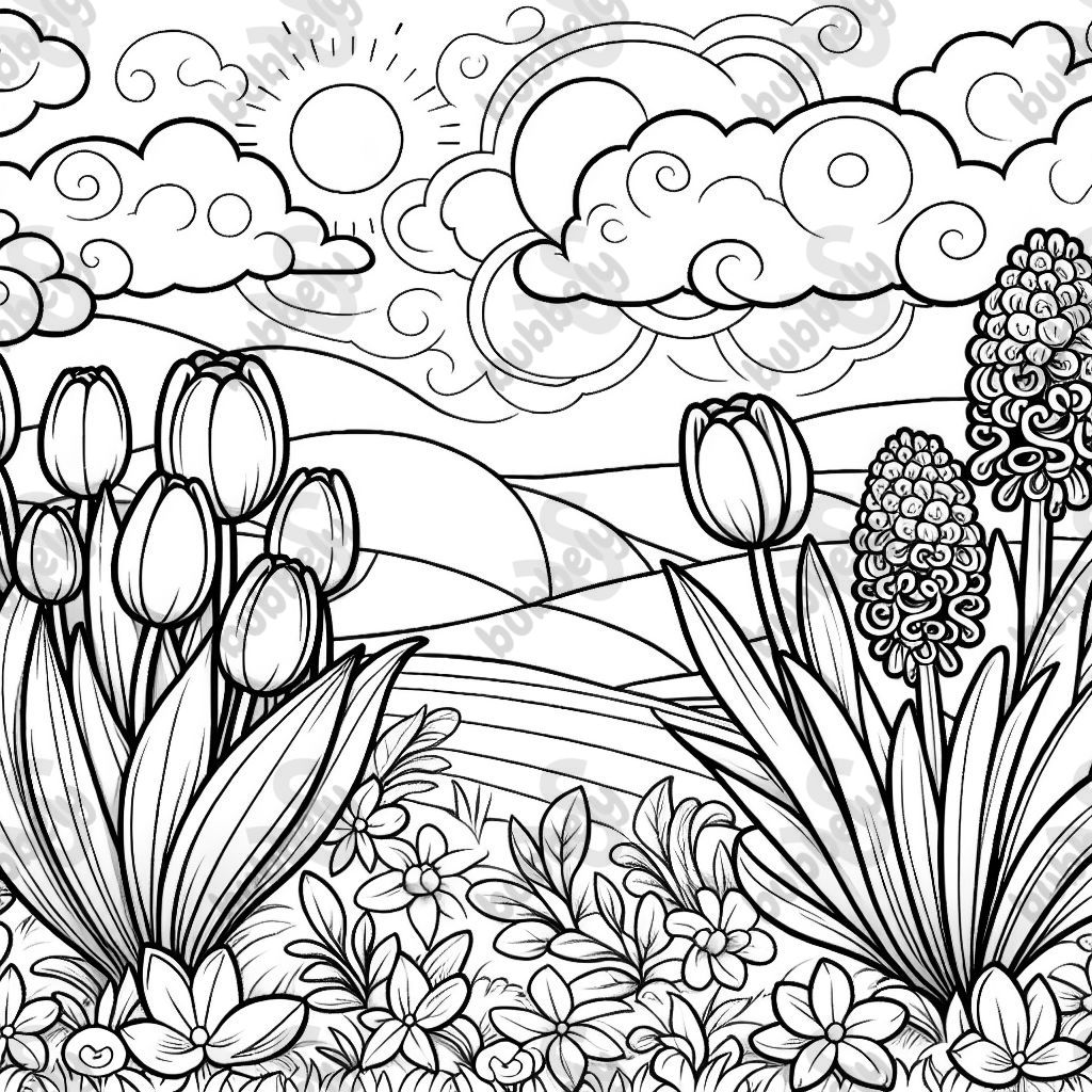 tulips and hyacinths