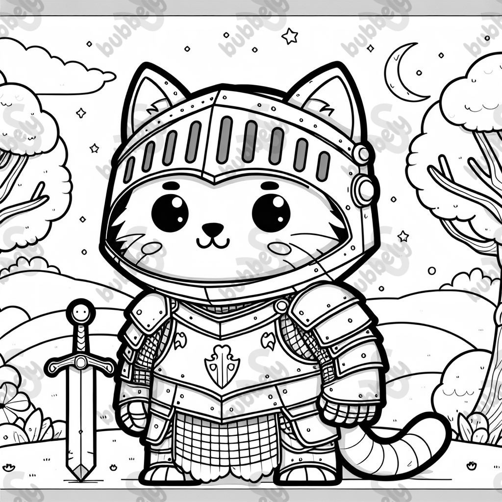 A cat in armor 
