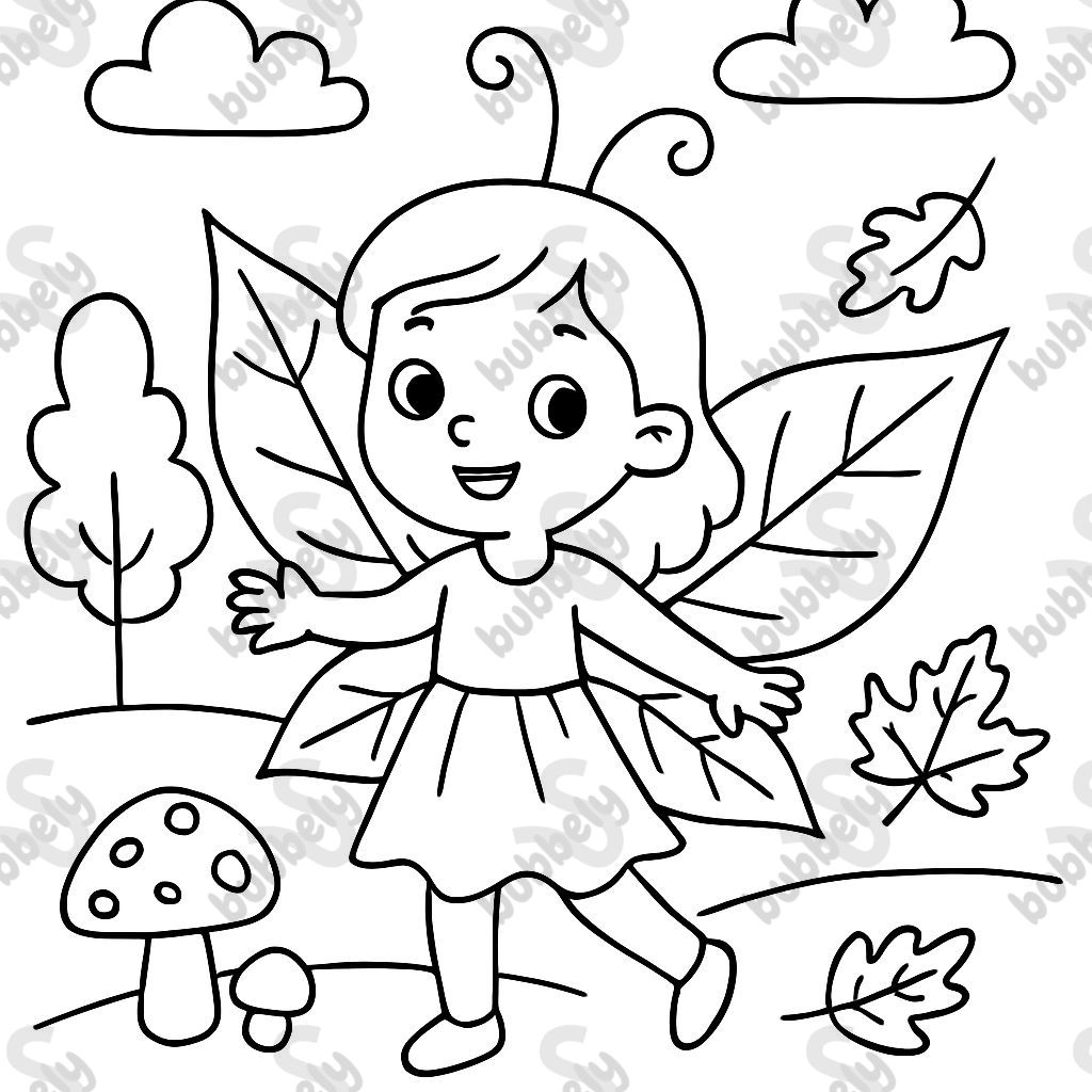 Feuille d'automne de fée Feuille d'automne de fée