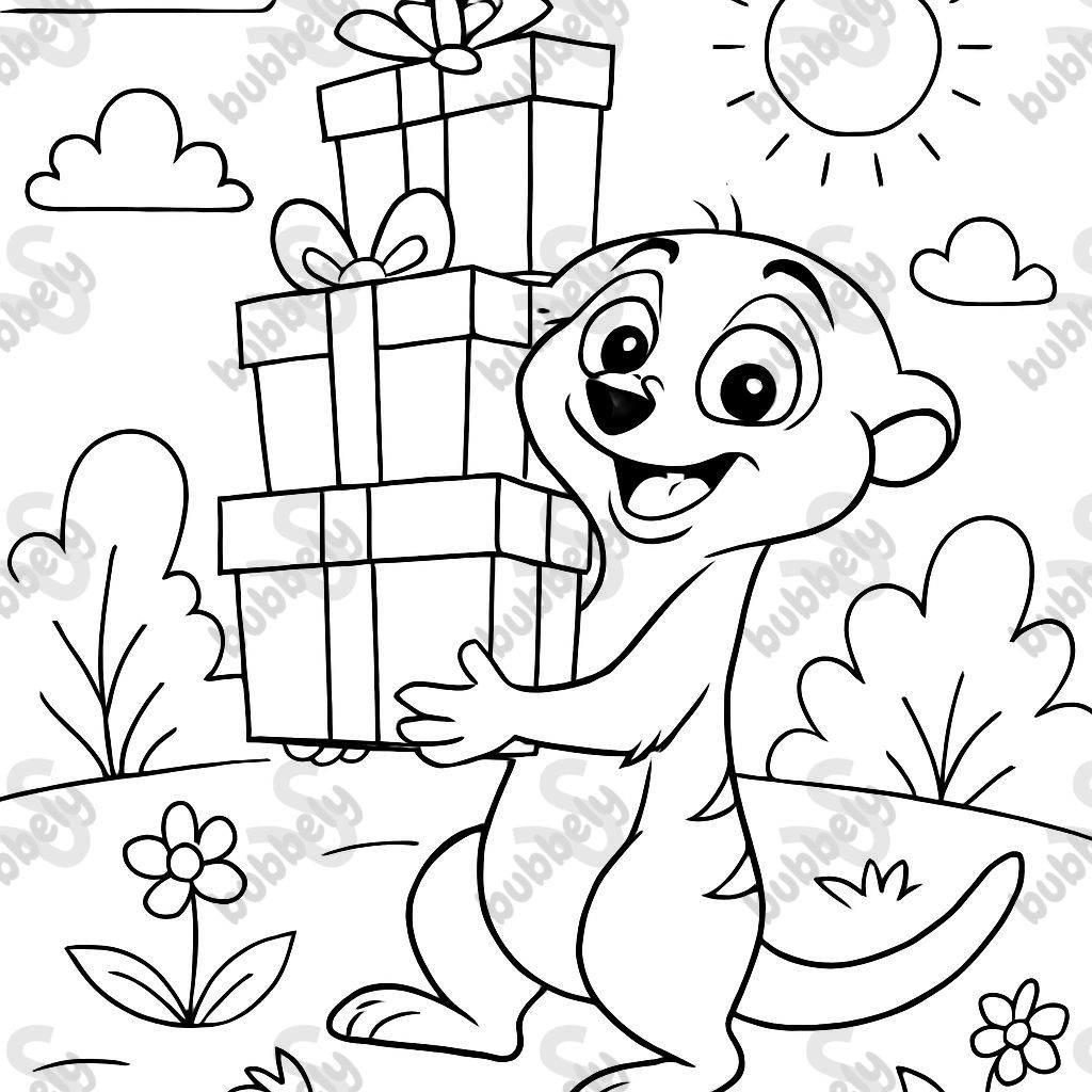Meerkat with many gifts