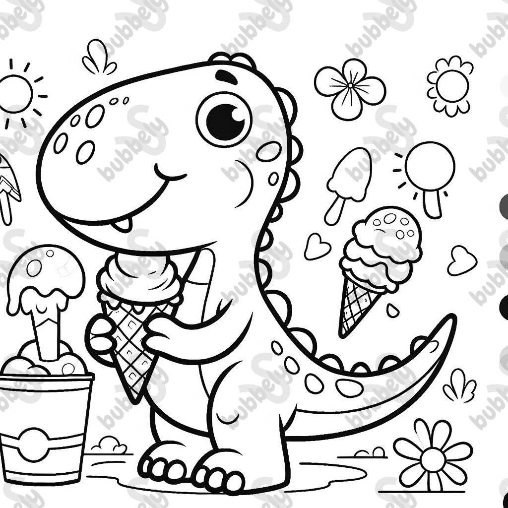 Ein Urmel mit einem großen eis