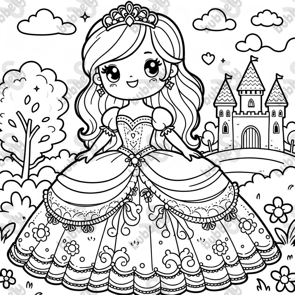 princesse dans une robe