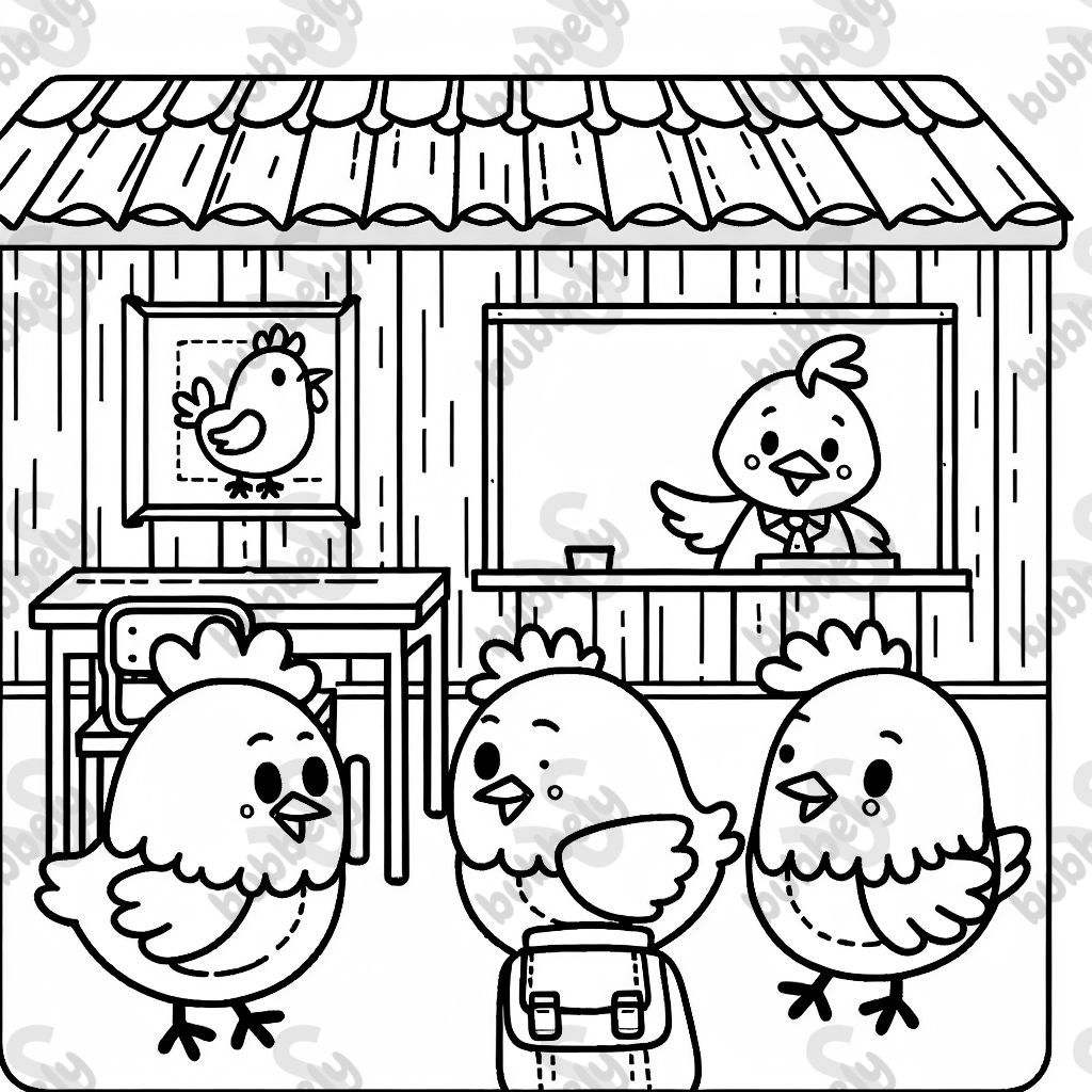 A chicken classroom