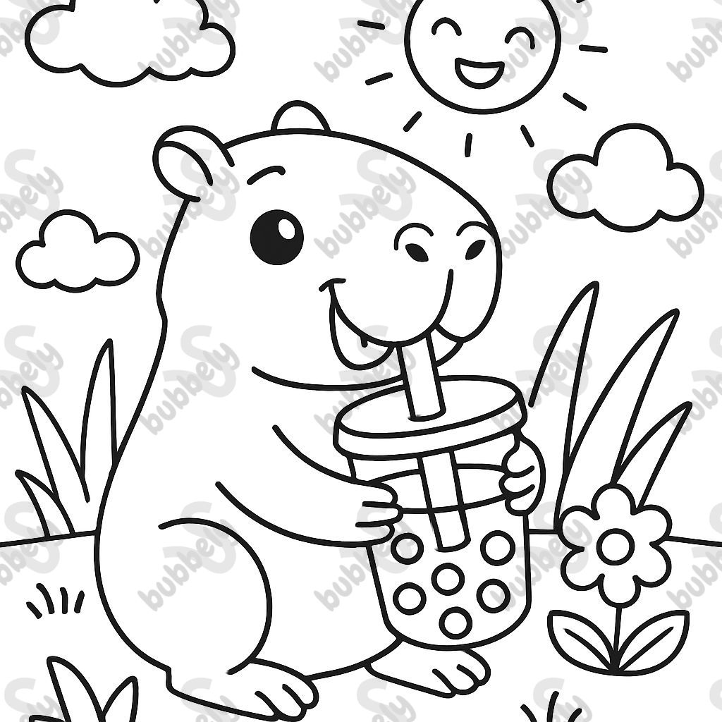 capybara mange du boba capybara mange du boba