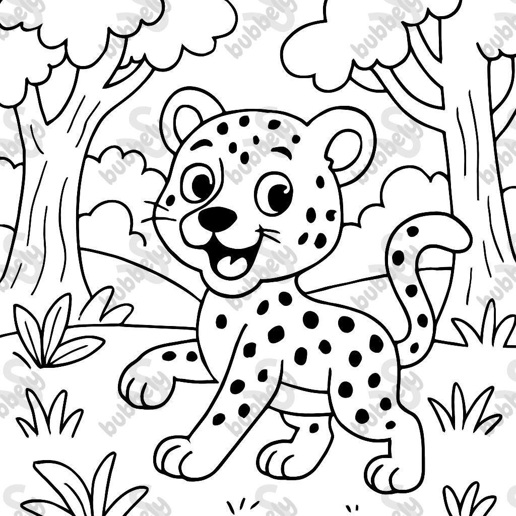 Cheetah in the forest