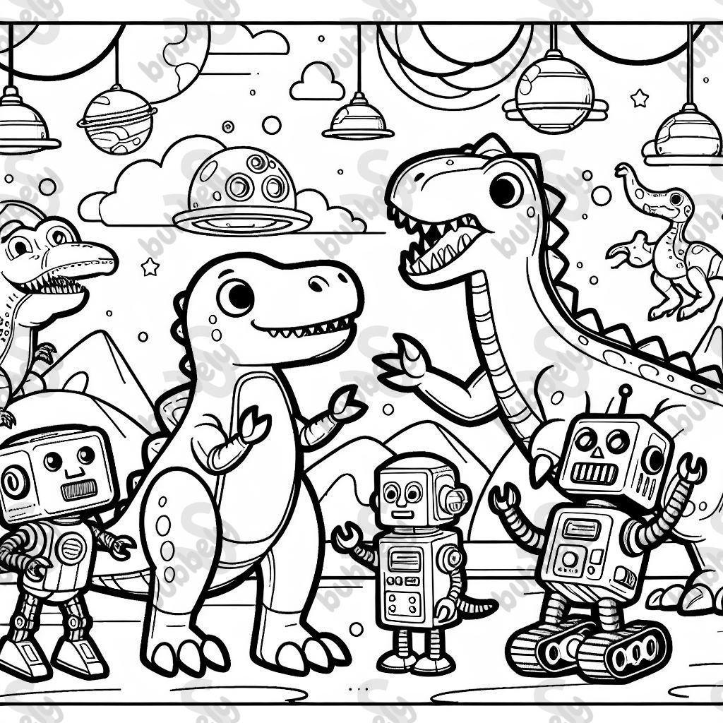 Dinosaurs and robots