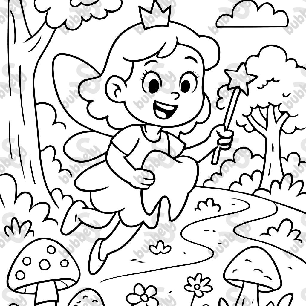 Tooth fairy in the enchanted forest