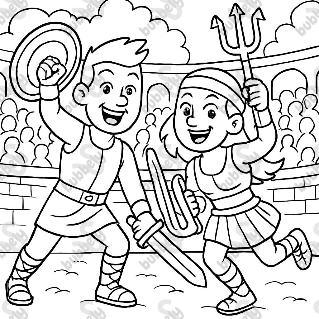 Émission de télévision Gladiators.