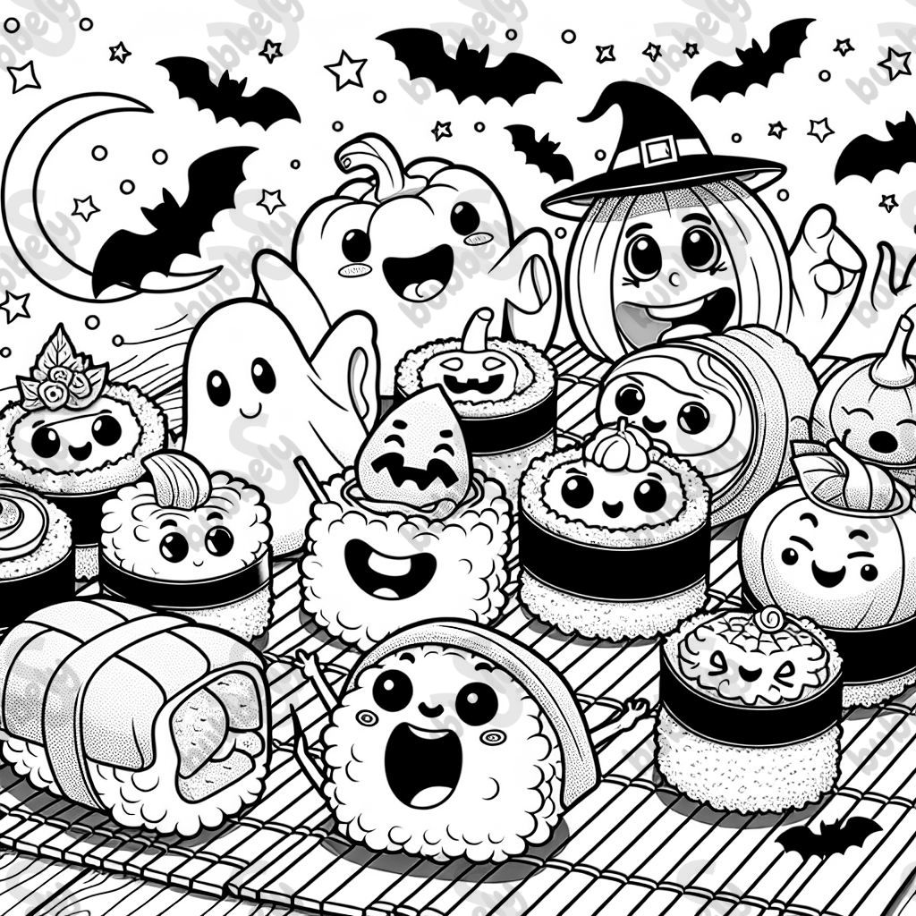 Halloween sushi