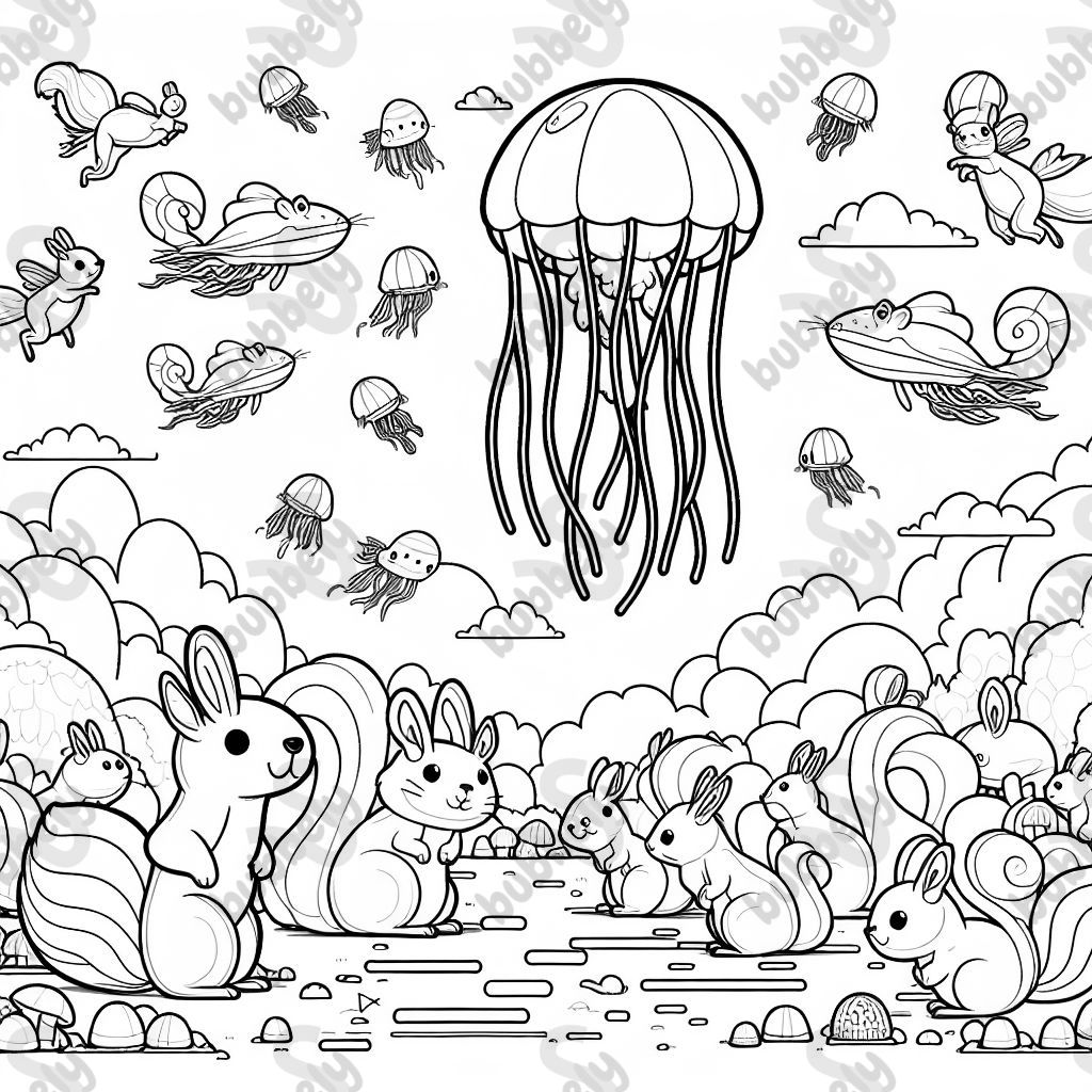 13 eichörnchen und eine fliegende riesen qualle 