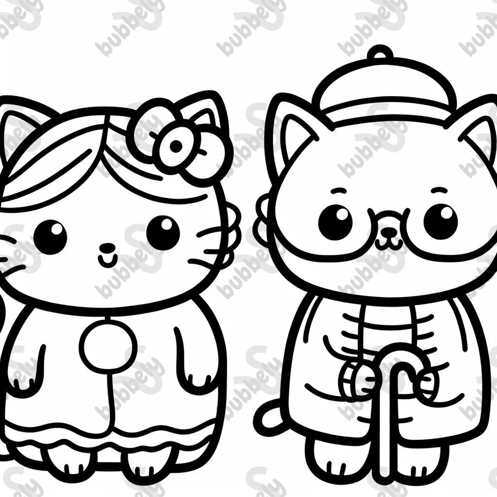 Grandma Cat and Grandpa Cat