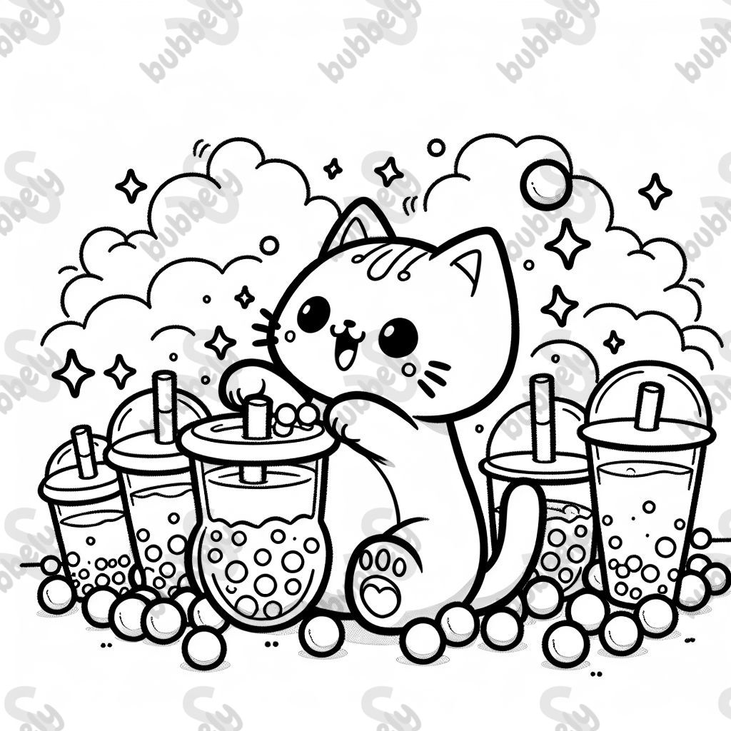 Kitty bubble tea