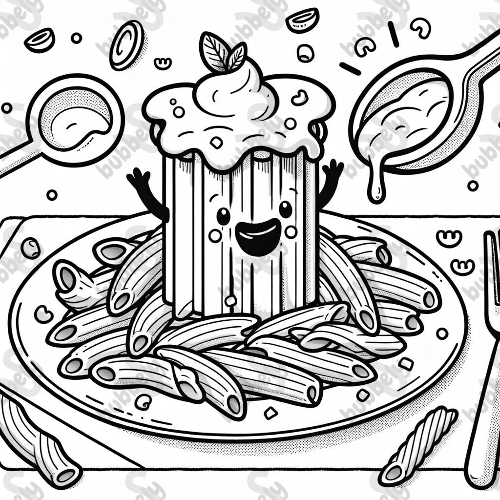 Nudeln mit Sahnesauce