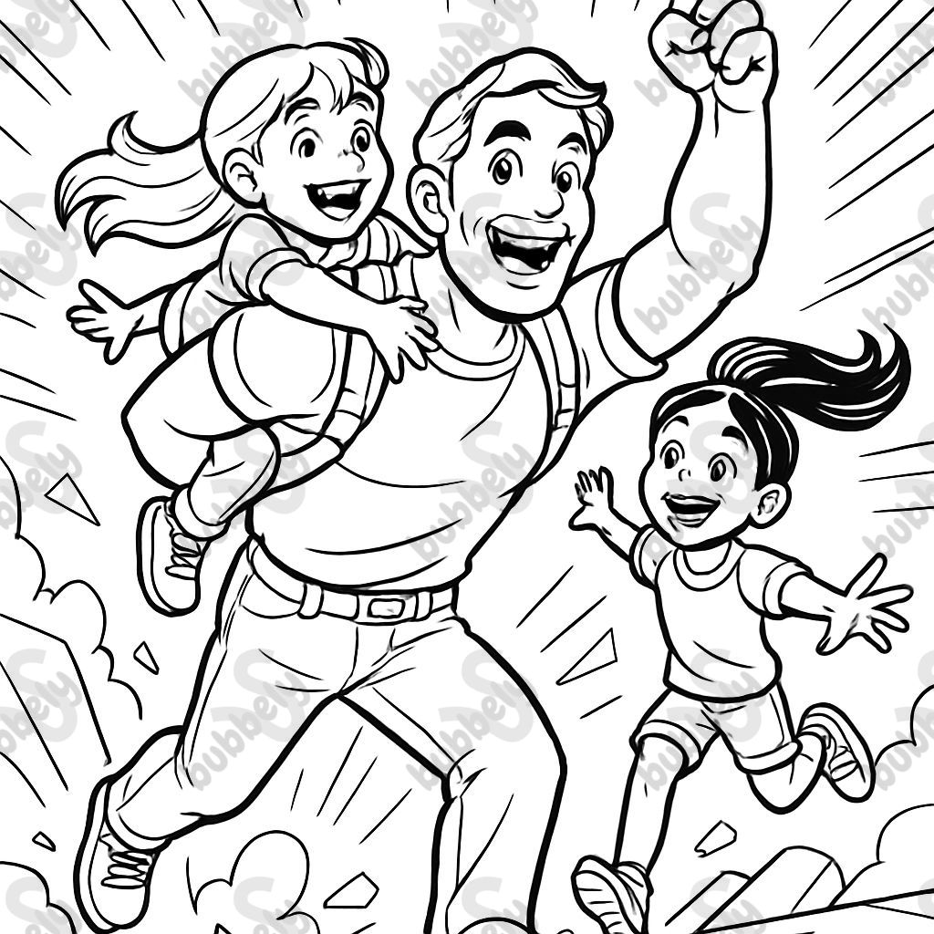 A father with his 2 daughters A father with his 2 daughters