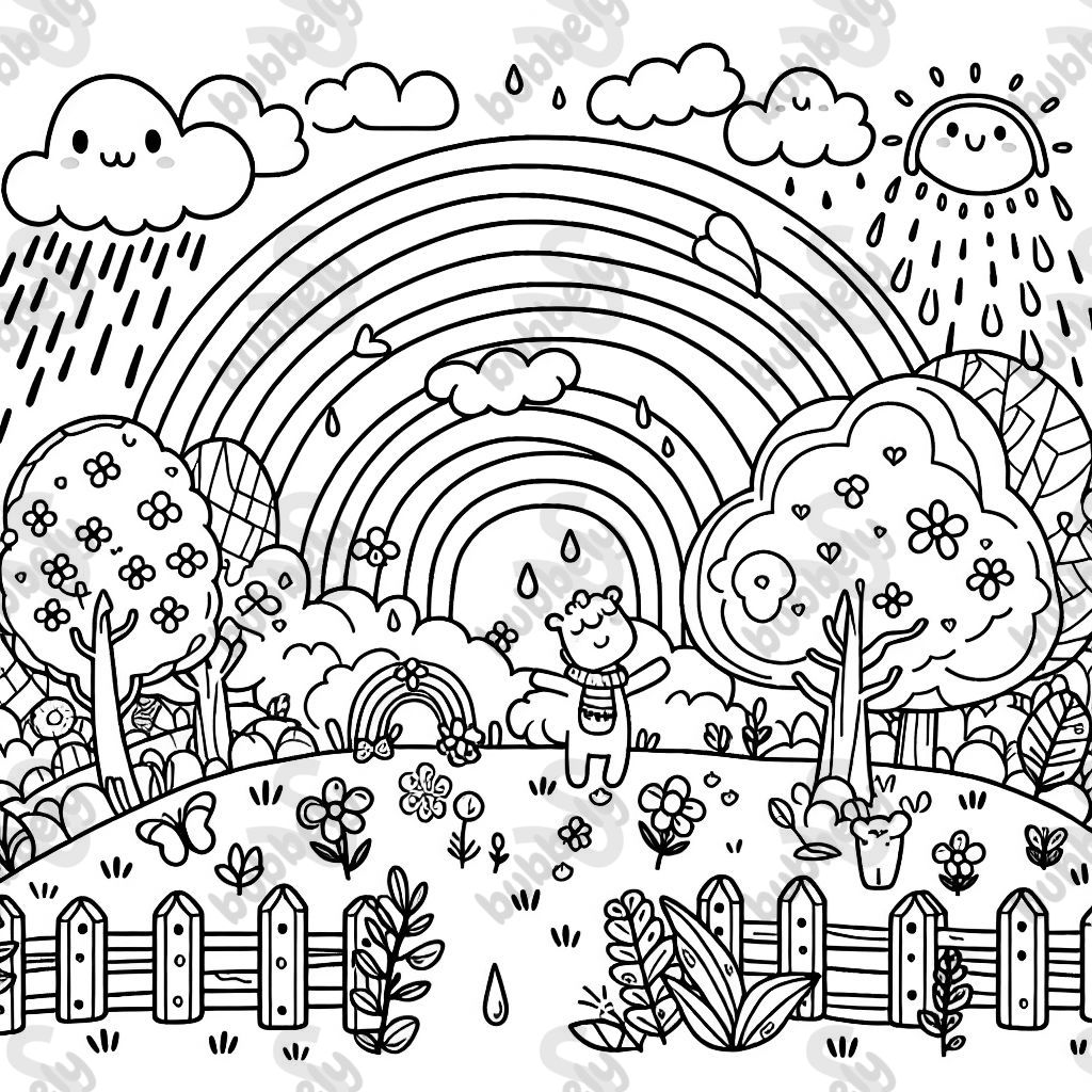 rainbow after a storm