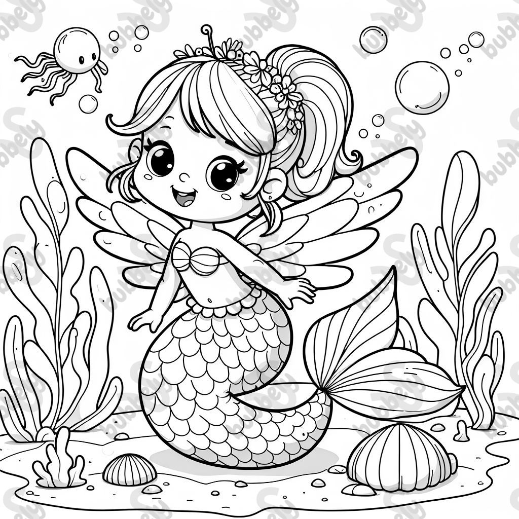 meerjungfrau mit flügeln