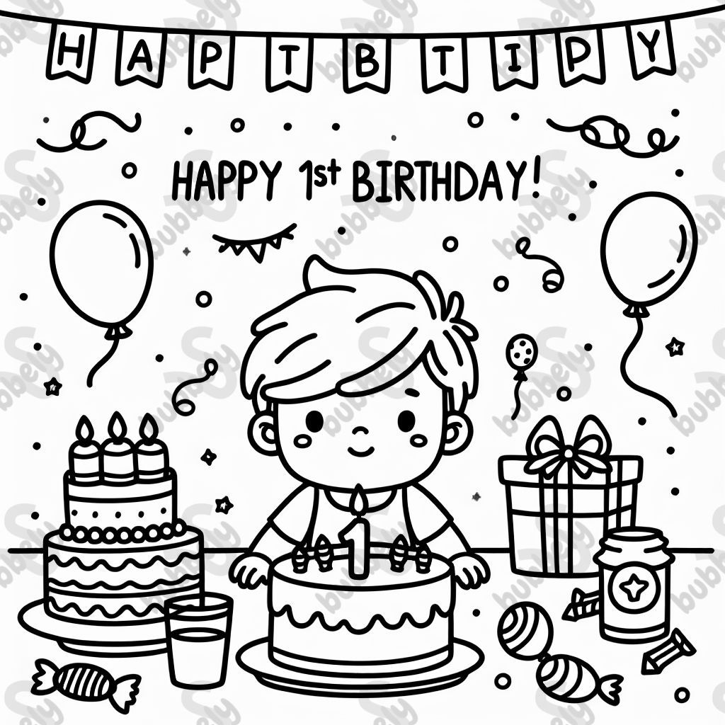 Evan's 1st birthday party!