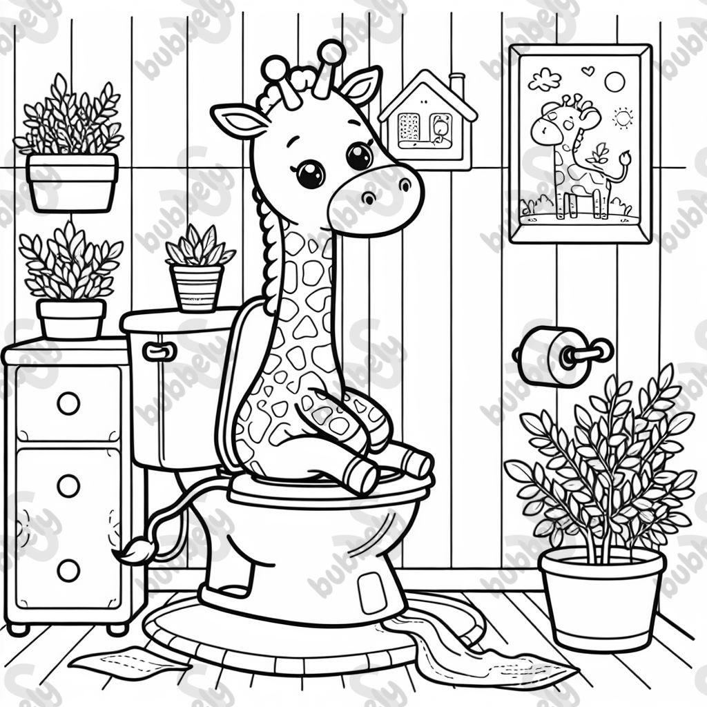 An animal on the toilet