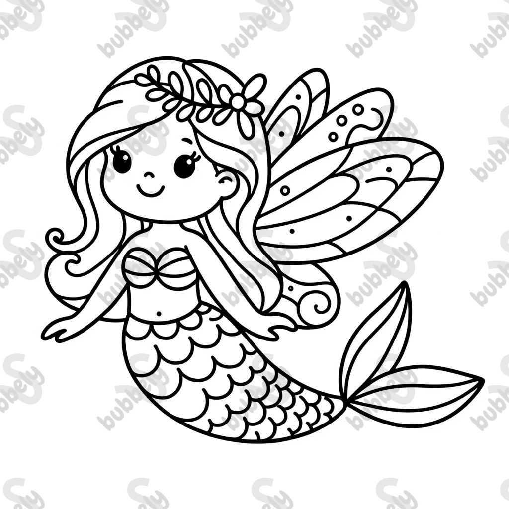 Une sirène en tant que fée Une sirène en tant que fée