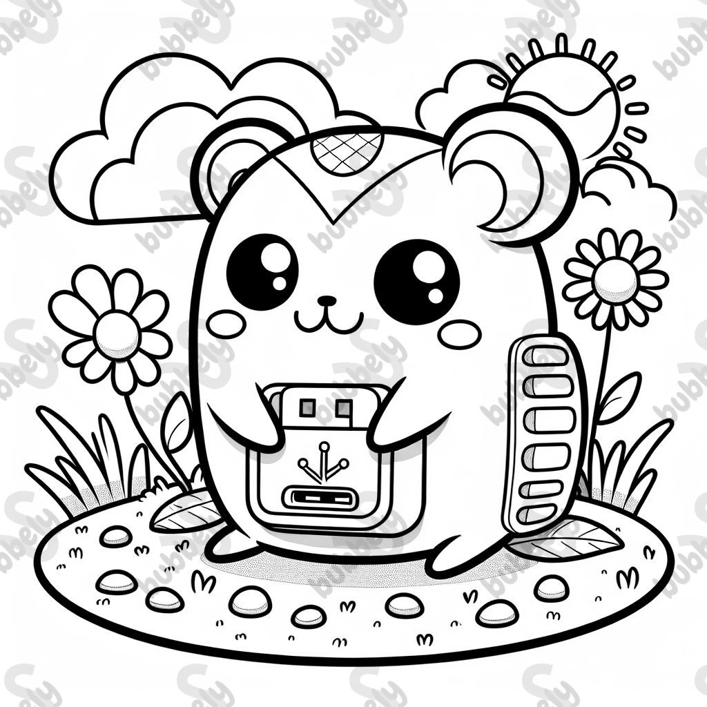 Einen Hamster mit USB Anschluss im Hintern