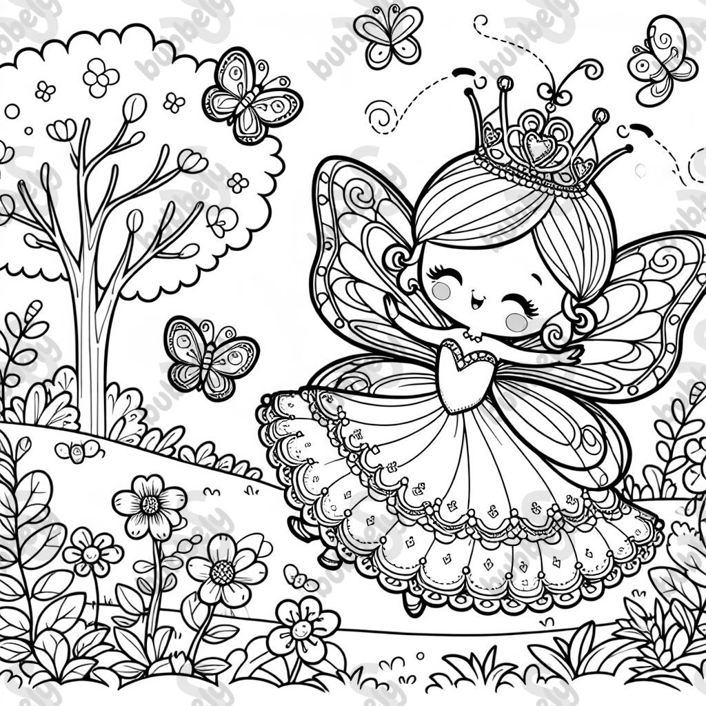 A butterfly princess 