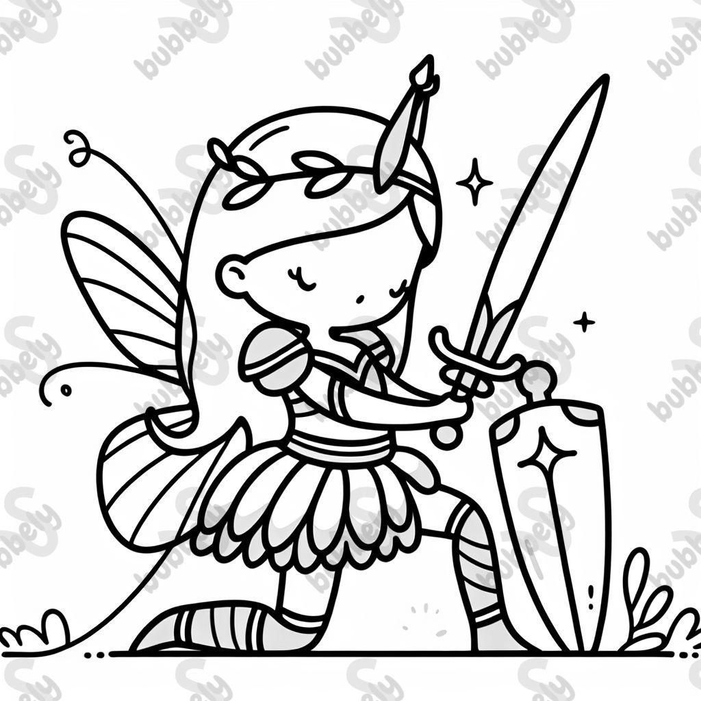 A warrior fairy princess