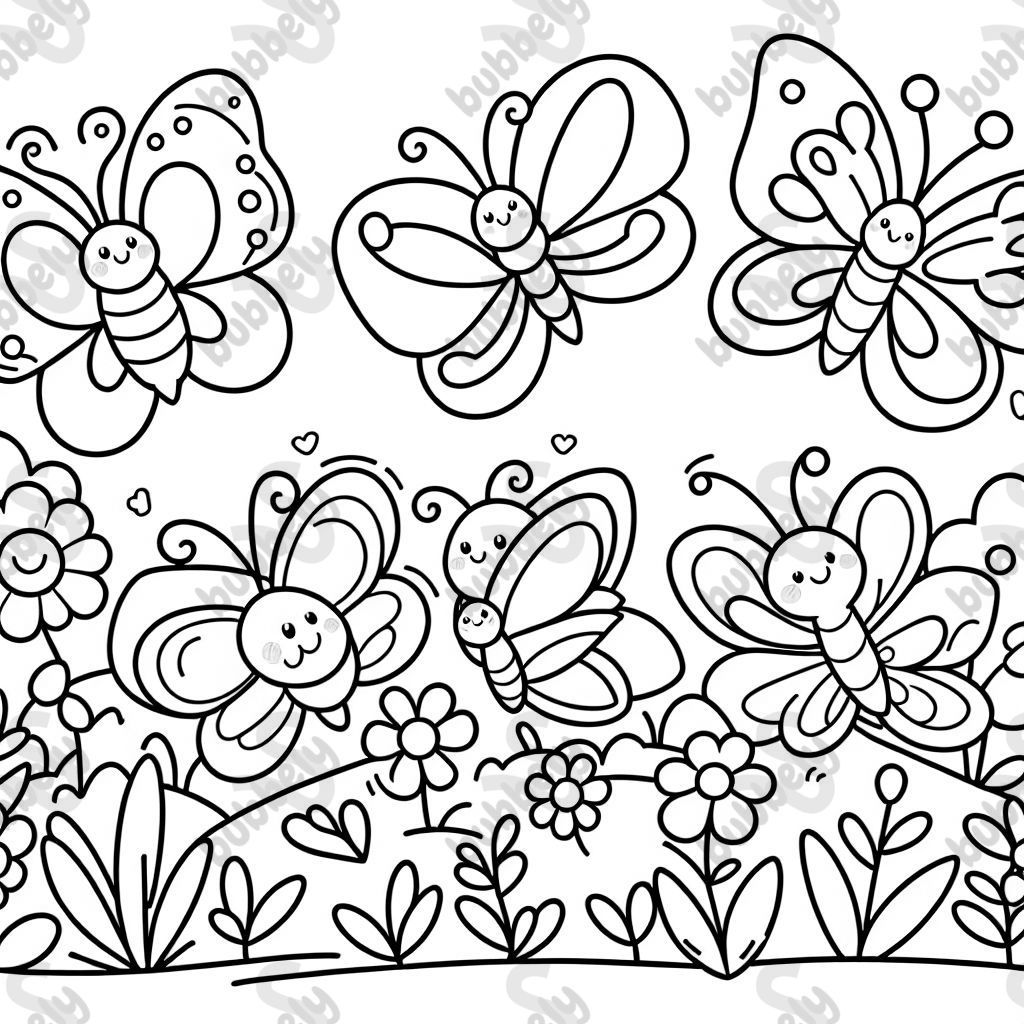 Butterflys in garden