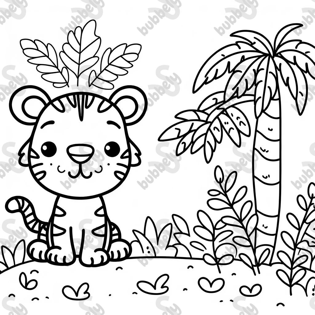 A tiger in the jungle