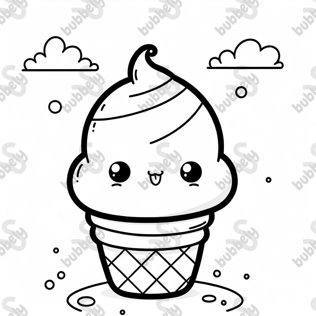 Ice cream - a delicious dessert made from frozen cream or milk, often with various flavors and toppings.