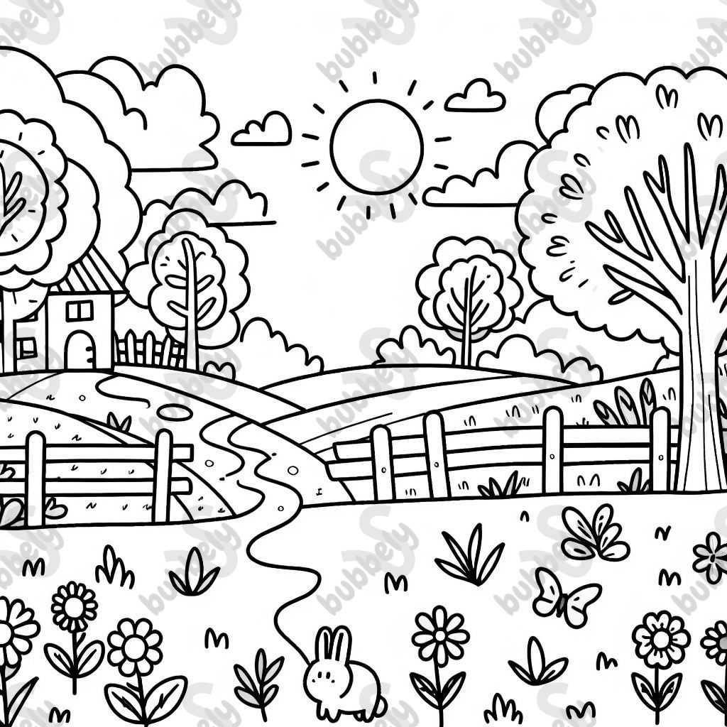 very simple outdoor scene