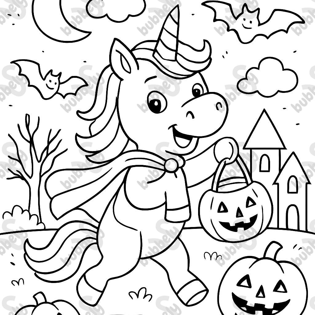 Licorne pour Halloween Licorne pour Halloween