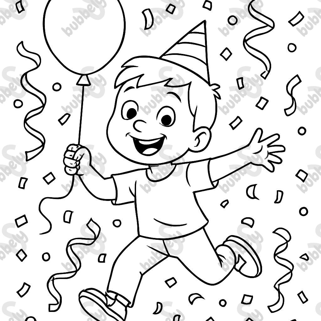 confetti balloons party