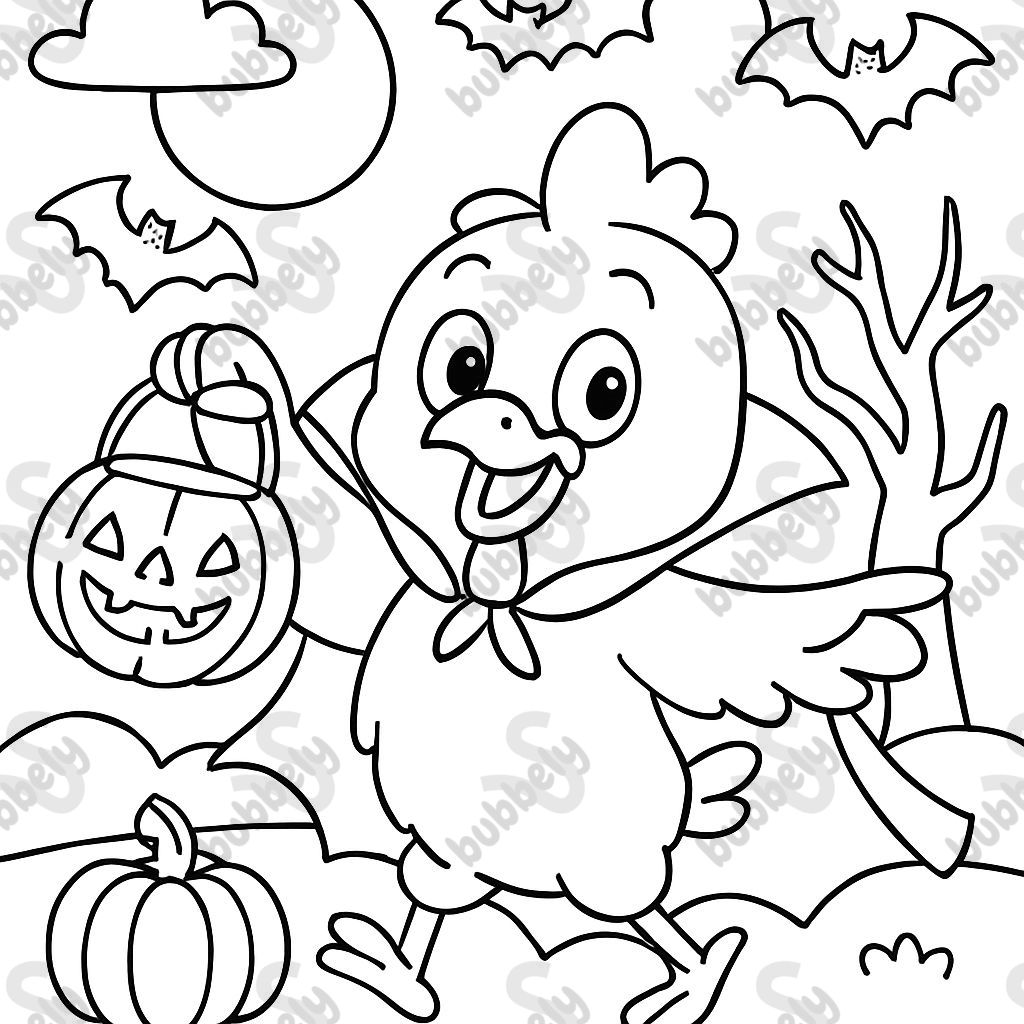 A halloween chicken A halloween chicken