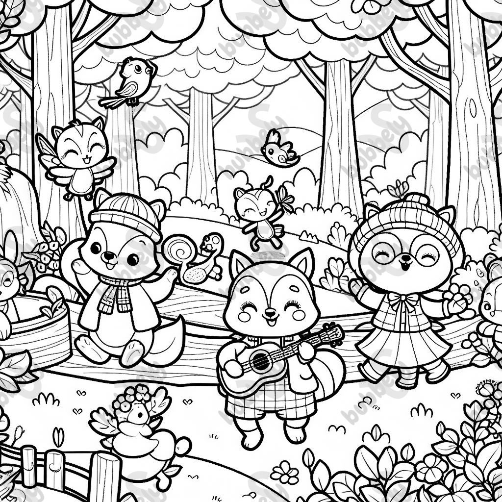 Animaux des bois ayant Animaux des bois ayant