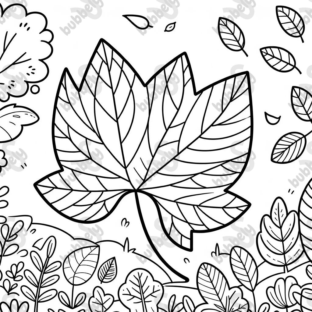 Große Herbstblätter einzeln