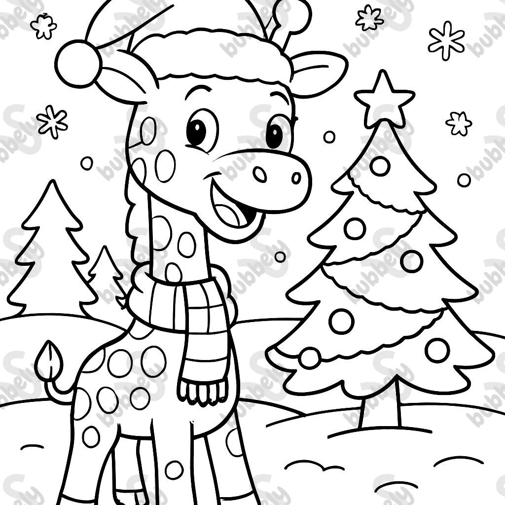 Christmas giraffe