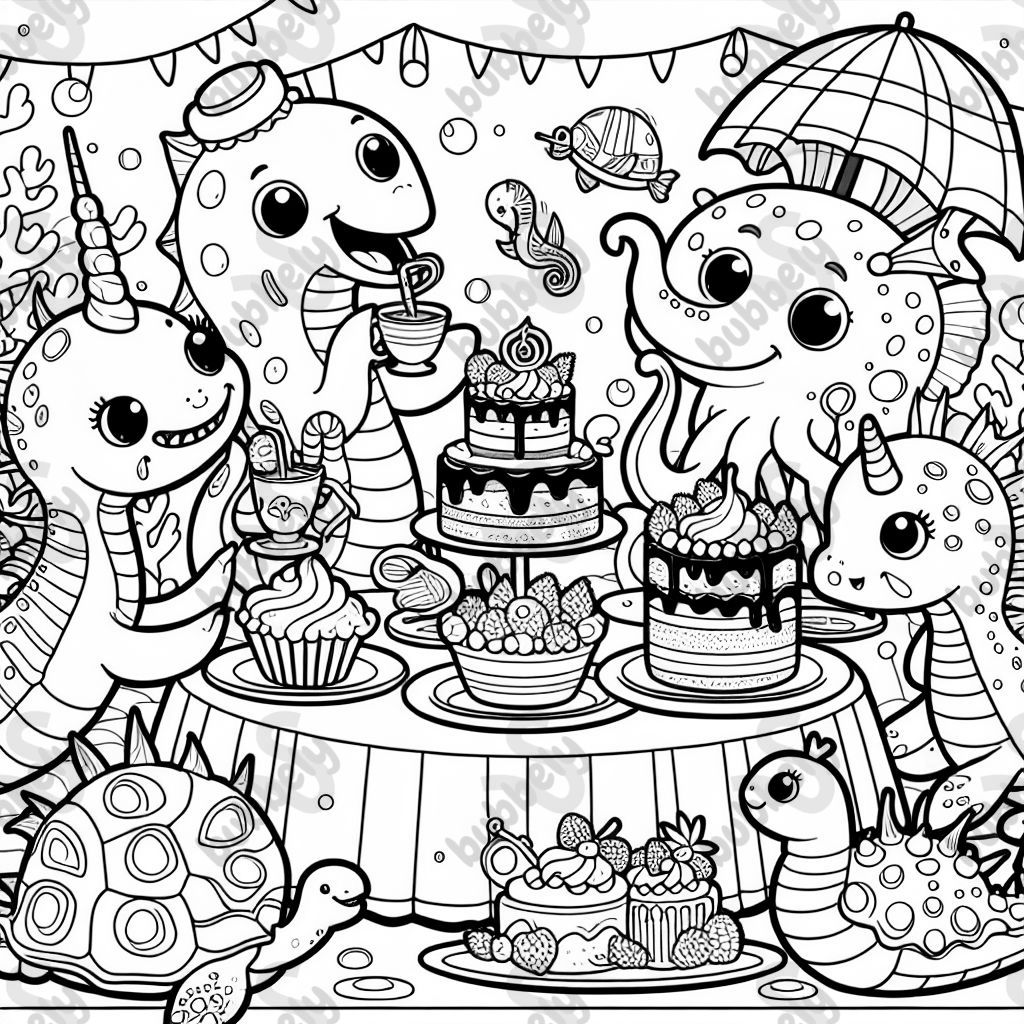 Octonaughts eating dessert