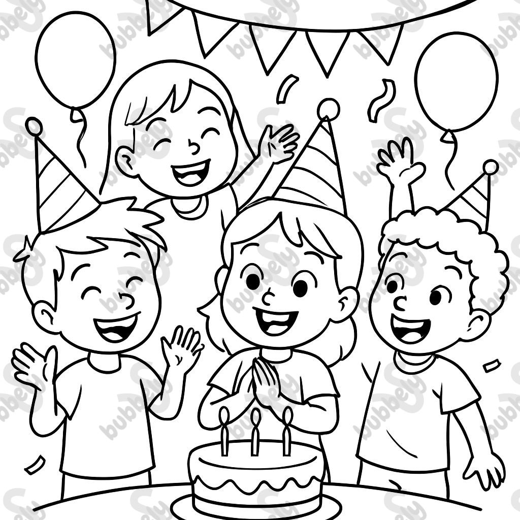 birthday party and friends