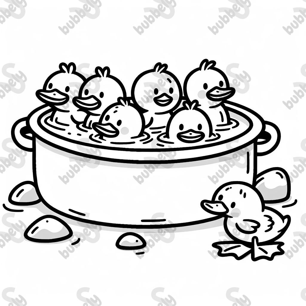 ducks in a large pot