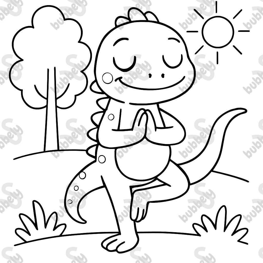 A lizard does the tree yoga pose