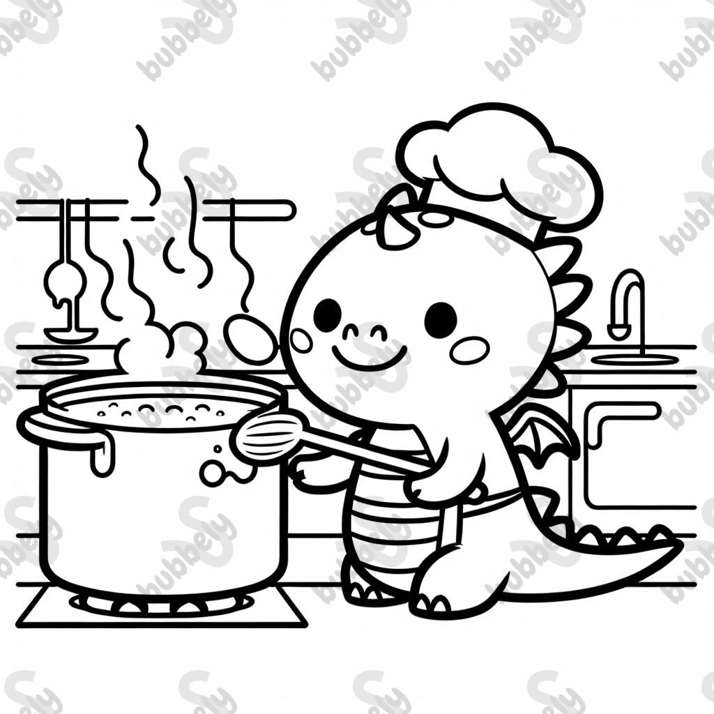 Dragon cooking
