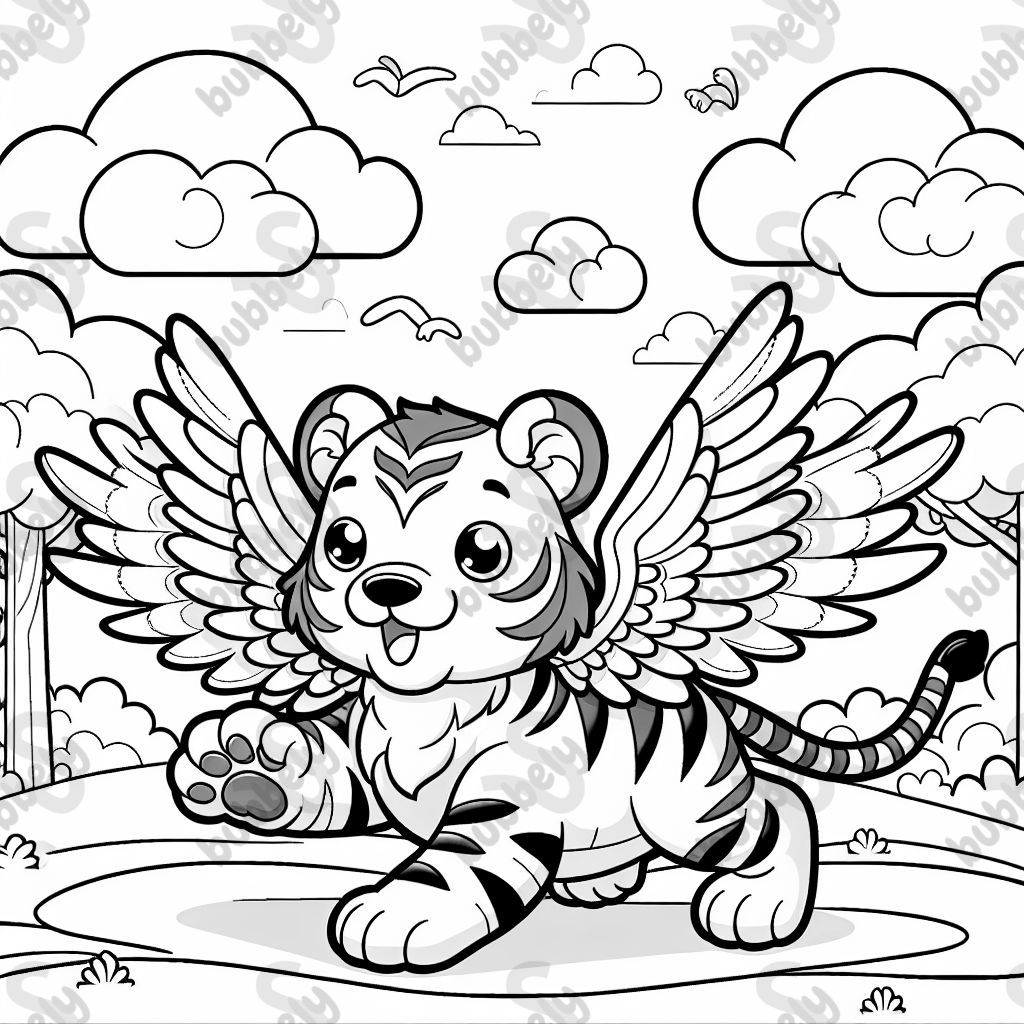 tiger with wings