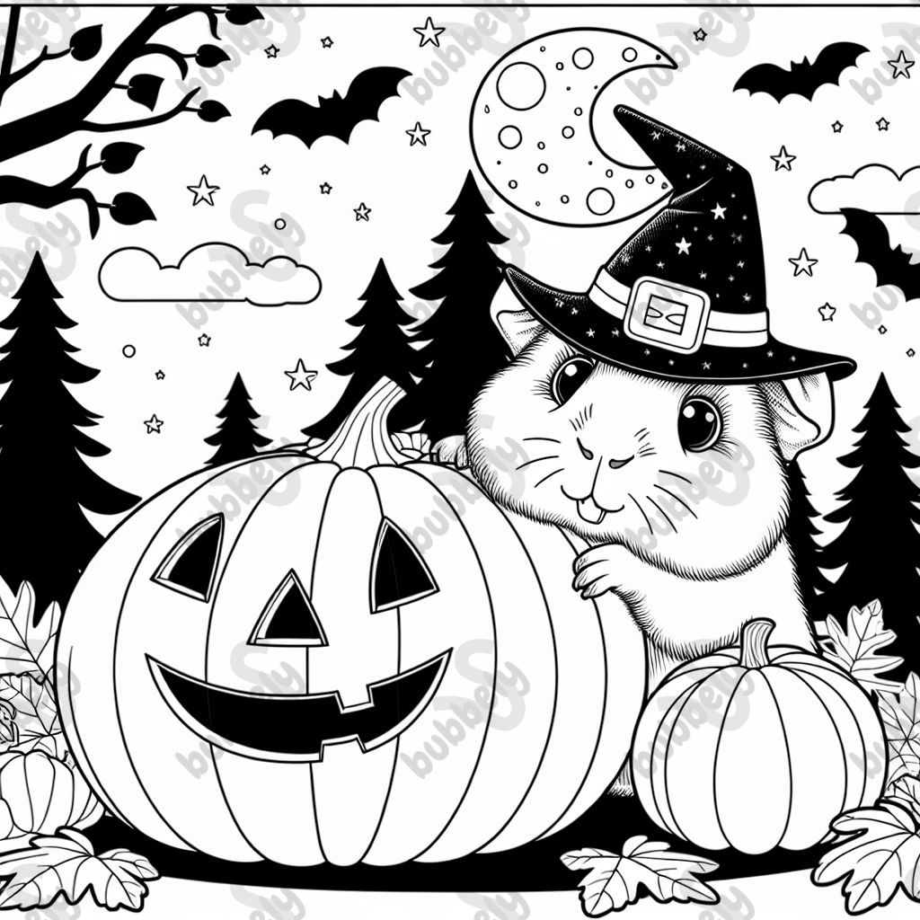 guinea pig halloween pumpkin