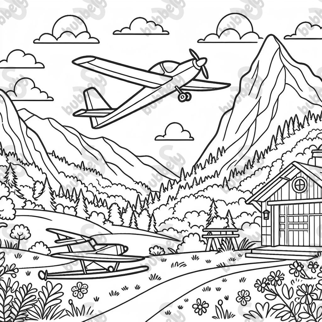 a glider at the mountain slope